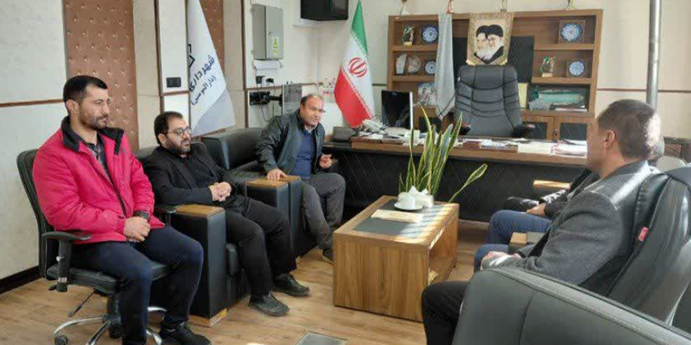 دیدار مسئول امور ورزش و جوانان با شهردار شهر نقنه